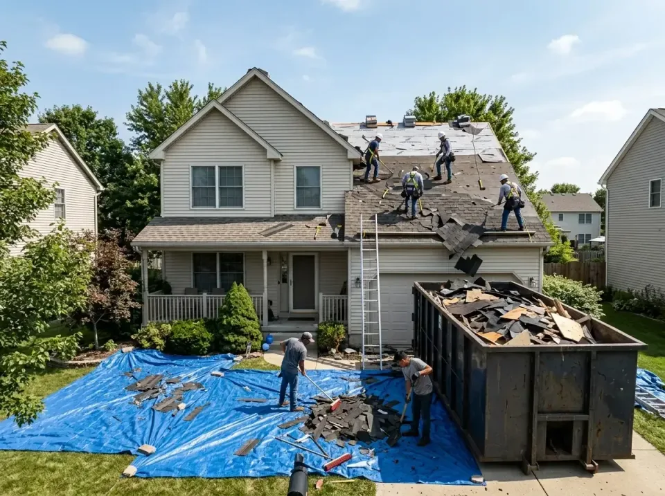 roof-replacement-debris-remova-004 — frequently asked questions, Cheapest Dumpster Rentals in Moline, IL